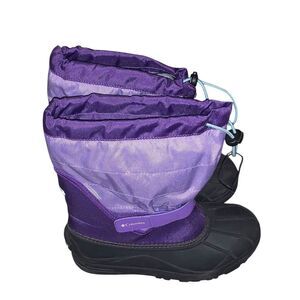 Columbia Unisex-Child Powderbug Plus II Snow Boot Waterproof Youth Size 6 Purple